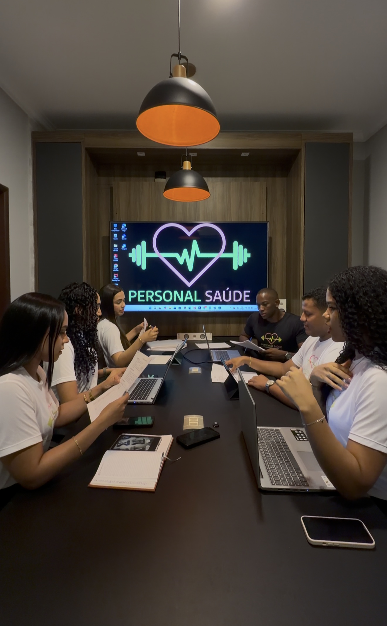 Reunião da equipe Personal Saúde